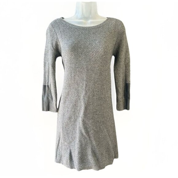 Club Monaco Cashmere/Wool/Leather Blend Knit Sweater Dress Size Small Petite - Picture 1 of 9